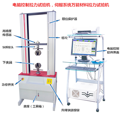 雙柱電子拉力測試機(jī)實圖